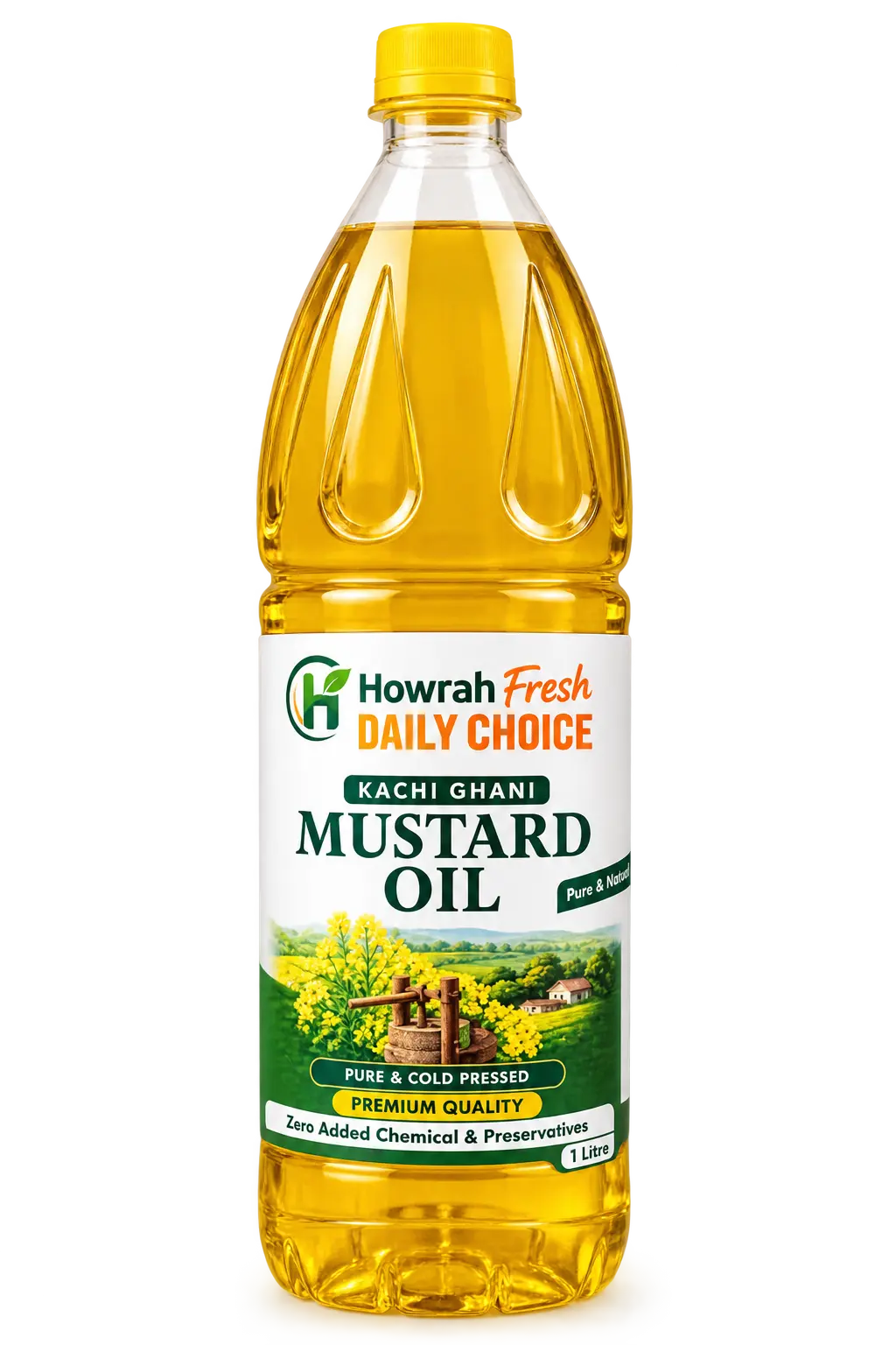 HOWRAH FRESH DAILY CHOICE MUSTARD OIL (KACHI GHANI 1 LTR)